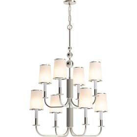 27442-ch08 Kohler Lighting 885612911766 Tresdoux 8 Light 24 Wide Taper Candle Chandelier