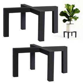 Kriico 748728819022 2 Pack 14 Inch Metal Plant Stand Indoor Outdoor Heavy Duty Stools Indoo