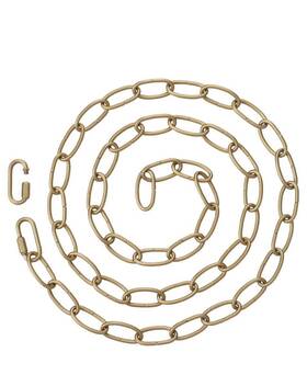 Ksana 810056572532 Gold Lighting Chain 19 Feet Chandelier Pendant Hanging Light Fixture E