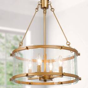 Ksana 810105972412 Gold Chandeliers For Dining Room Modern Drum Chandelier Light Fixtures With H