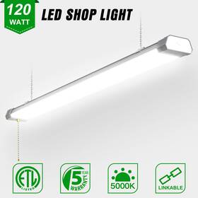 Ng-sl12-120w-508-gus Kukuppo 120w Led Shop Light Linkable Ceiling Tube Garage Lighting Fixture 5000k Daylight