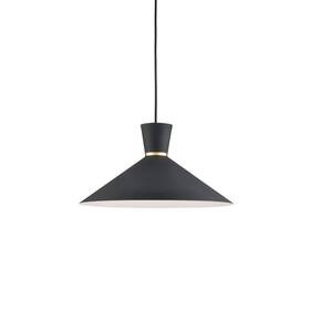Kuzco 493216-bk-gd Vanderbilt 1 Light 16 Inch Pendant Black/gold Detail -