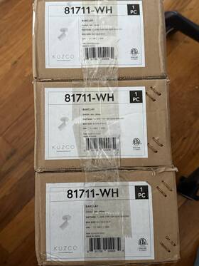 Kuzco 81711-wh Barclay Ceiling Fixture Gu10 White Indoor Hardwired Etl 120v