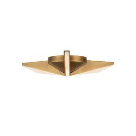 Fm64215-vb Kuzco Tachi 15 Inch Flush Mount Vintage Brass -