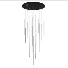 Mp14932-bk Kuzco Kuzcochute 16 Head 1 Light 195-watt Black Integrated Led Pendant Ligh