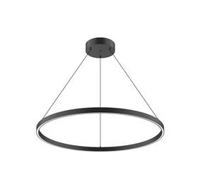 Pd87132-bk Kuzco Cerchio 32 Inch Led Down Pendant Black/frosted Silicone Diffuser -