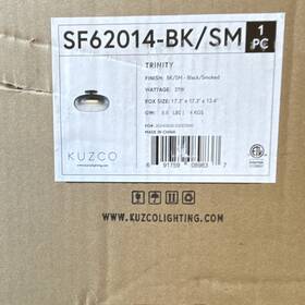 Sf62014-bk Kuzco Sf62014-bk/sm Trinity Ceiling Fixture Black/smoked Finish 21w