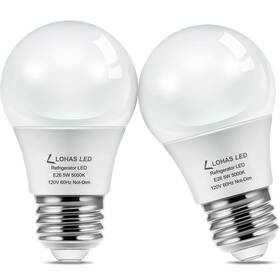 Lh-qp051-e26-5000k-2p L Lohas Led Refrigerator Light Bulb 40w Equivalent 120v A15 Fridge Waterproo