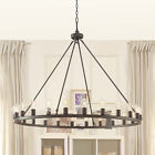L-style Designs Bronze 24 Light Round Chandelier Pendant Lamp Ceiling Fixture Home Lighting B 0742889400754