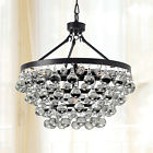 L-style Designs Crystal Drop 5 Light Chandelier Pendant Lamp Iron Ceiling Fixture Home Lighting 0742889400259