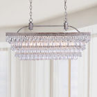 L-style Dsigns Elegant 6 Light Crystal Chandelier Pendant Lamp Ceiling Fixture Home Lighting S 0742889405117