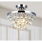 L963-nj-454 Chrome Crystal Mount Flush Balls Chandelier Vanessa
