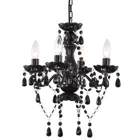 Lalula 738629312203 Black Chandelier Small Crystal Lighting Mini Acrylic 4