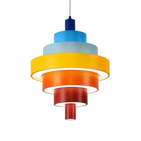 Lampe House 860007689734 Pyramid Pendant Lights 7-ring Led Technology Metal Acrylic Shade Modern Penda