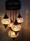 5ms43 Lantern Mosaic Hand Light Hanging Turkish Moroccan Globe 5 Beige Lamp