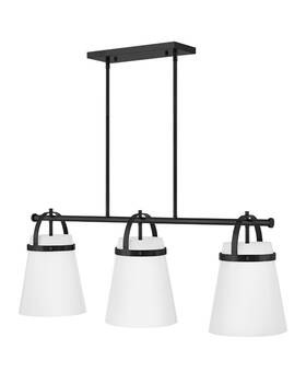 83056bk Lark 83056 Tori 3 Light 38 Inch W Linear Chandelier - Black