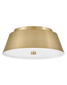 83513lcb Lark Lacquered Brass Led Flush Mount From The Tess Collection