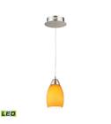 Lca201-8-16m Elk Lighting Buro Pendants Satin Nickel Metal Glass 60646073431