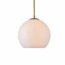 Ld2213br Elegant Lighting Baxter Single Light Wide Mini Pendant 842814153035