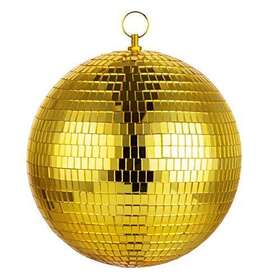 Leeuee 779303731408 Disco Ball Gold Mirror Large Ceiling Hanging Lighting Party De