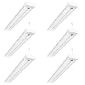 880002-nw-us-6 Lepro 6 Pack 4ft Linkable Led Garage Shop Light 4200lm 42w 5000k Utility Lights