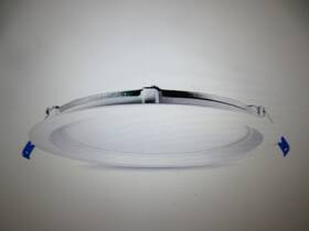 001-dbr80-s1w Leviton 8 Inch Round Baffle Slim Integrated Led Recessed Downlight 5 Cct