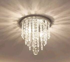 Lifeholder 611517813801 Mini Chandelier Crystal Lighting 2 Lights Flush Mount C