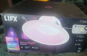 Lfxr6db Lifx Lfxr6db/rgbw/rt 6 Inch 1200 Lumen Supercolor Adjustable Smart Retrofit Recessed Downlight