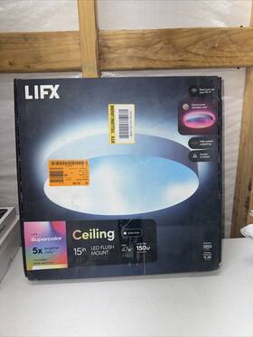 Lfxrnd1556c Lifx Lfxrnd1556c/wh 15 Inch White Smart Wi-fi Dimmable Ceiling Light Use
