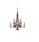 Ji5009hl Light 31 Brown 9 Finish Chandelier Heirloom Quoizel Jillian -