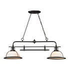 55046 Light Lighting Rubbed Pendant Oil 2 Bronze Wilmington Linear Elk