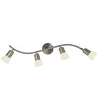 617623 Light Ceiling Af Contemporary Lighting Mount Nickel 4 Brushed Flush