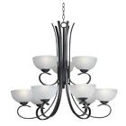 91969fgrph Light Chandelier 9 Kenroy Maple Home