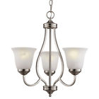 Pl-10007 Light Chandelier Lighting The Up Ener 3 Trans Bn Globe