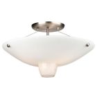 F1701-36 Light Finish Mount Nickel Semi-flush Satin Three Forecast - Quattro