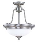 60-2559 Light Glass Flush Lighting Nuvo Es White Glenwood - Semi 3