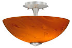 C0003 Light " Ripple Vaxcel Contemporary Satin Honey Milano Nickel 13 Ceiling