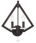 50662-07 Light Sconce Bronze 2 Diamond Sale Candle Wall Lighting Livex Fixture
