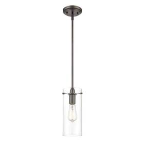 Ls-c237-bz-cl Light Society Montreal 1-light Modern Bronze Pendant With Clear Glass Shade