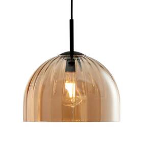 Du32244 Lighten Chance Amber Glass Pendant Light 11.8 Inch Kitchen Island Gold Fixture