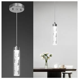 Pdl01-1t-ch Lightfuze Pendant Lights Kitchen Island Modern Mini Light Fixtures With Crystal S
