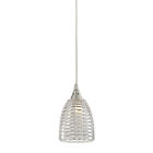 10457 Lighting 1 Kersey Satin Pendant Nickel Light Elk