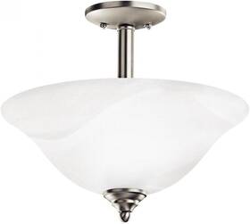 3694niw Lighting Armida Pendant/semi-flush 2-light Brushed Nickel