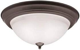 Lighting 726084070622 8116oz Flush Mount Round Glass Ceiling Bronze 3-light 16 Inch W X 7 H 1