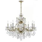 4408-gd-cl-mwp Lighting 9 Theresa Maria Candle Style Group Light Crystorama