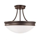 2037or Lighting Capital Ceiling 3 Rubbed Bronze Oil Semi Flush Light