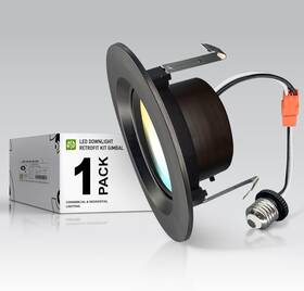 A-lrk-gb-4d10br Lighting Corp Retrofit 4 Inch Gimbal Led Recessed Light - Oil Rubbed Bronze 10w 811lm 2700/300