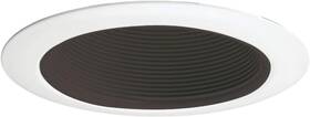14-bwh Lighting Group 14 Bwh Halogen Recessed Baffle Trim 50 Watts 4-inch White With Black