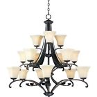 21067flrb Lighting Harbor Transitional Oak Burnished Rustic Chandelier Maxim