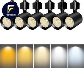 Lighting Mtl-10w-5cct 6 Pack 5-color Led Track Heads H Type Light Dimmable Brigh